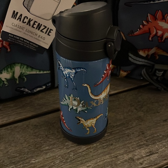 ONLY (2)items: POTTERY BARN  Mackenzie Dino Back Pack; NEW Thermos NEW LUNCH Box - Picture 3 of 8